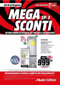 Volantino MediaWorld Pagina 35: SAMSUNG Frigorifero Combinato RB38C607AS9 €999,20