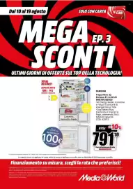 Volantino MediaWorld Pagina 36: Samsung Frigorifero da Incasso F1rst 60 AI €791,10