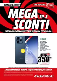 Volantino MediaWorld Pagina 4: Oppo Reno15 F 256 €350,55