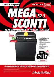 Volantino MediaWorld Pagina 41: Samsung Lavastoviglie Serie 80 €636,65