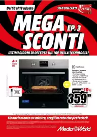 Volantino MediaWorld Pagina 43: Forno da incasso Electrolux €359,99
