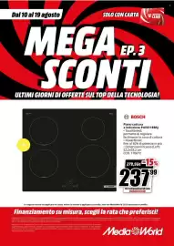 Volantino MediaWorld Pagina 44: Piano cottura a induzione Bosch €237,99