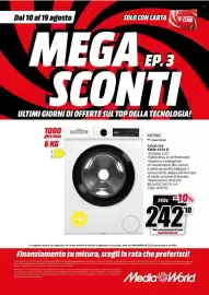 Volantino MediaWorld Pagina 49: Lavatrice KWM 6134 D €242,10