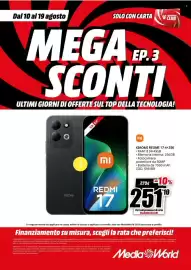 Volantino MediaWorld Pagina 5: Xiaomi Redmi 17 €251,10
