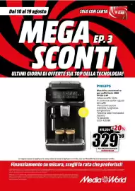 Volantino MediaWorld Pagina 51: Philips macchina automatica per caffè Serie 3300 €329,59