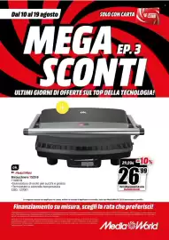Volantino MediaWorld Pagina 54: Bistecchiera 1520 B ok. €26,99