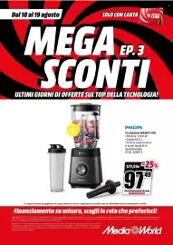 Volantino MediaWorld Pagina 55: Frullatore Philips €97,49