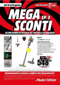 Volantino MediaWorld Pagina 58: Dyson v15 detect absolute Scopa elettrica senza filo Dyson V15 Detect Absolute €548,80