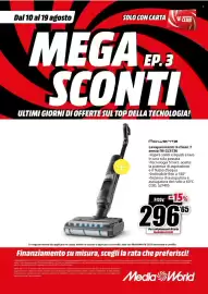 Volantino MediaWorld Pagina 59: Rowenta Lavapavimenti X-Clean 7 senza fili GZ5736 €296,65