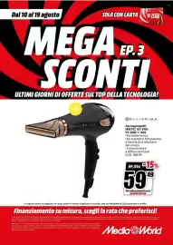 Volantino MediaWorld Pagina 63: Asciugacapelli IMETEC MY PRO €59,49