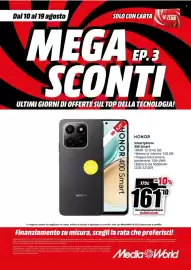 Volantino MediaWorld Pagina 7: Honor 400 Smart €161,10