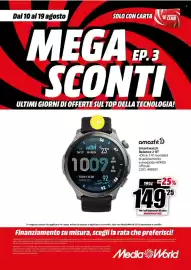 Volantino MediaWorld Pagina 8: Amazfit Smartwatch Balance 2 XT €149,25