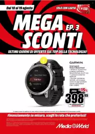 Volantino MediaWorld Pagina 9: Garmin Fenix E Black/Steel €398,65