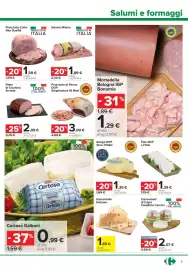Volantino Carrefour Express Pagina 5: Feta AOP a Fette €1,39, Emmentaler Svizzero €1,69
