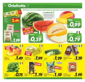 Volantino Iper Super Conveniente Pagina 12: Terrabuona Insalata mista maxi €1,59, Pesche pasta gialla €1,49