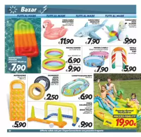 Volantino Iper Super Conveniente Pagina 22: Piscina 3 anelli mickey/principesse €7,90, Tavola nuoto surf con maniglie €5,90