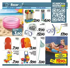 Volantino Iper Super Conveniente Pagina 23: Mares Meteor occhialini €6,90, Camion con completo mare €9,90