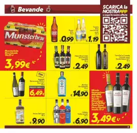 Volantino Iper Super Conveniente Pagina 5: Mastri Birrai Umbri Birra bionda/rossa/IPA €2,49, Bombay Gin Sapphire €14,90