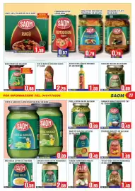 Volantino Immenso Cash Pagina 23: Funghi champignon tagliati Saom €0,95, Tris di funghi Saom €1,45