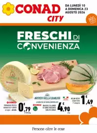 Volantino Conad City Pagina 1: Formaggio fresco Asiago D.O.P. Conad €0,79
