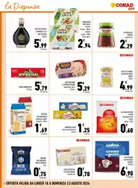 Volantino Conad City Pagina 10: Cornetti di mais gusto formaggio Conad €0,60, Cracker Mulino Bianco €1,69