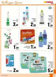 Volantino Conad City Pagina 13: Spray Cif €1,99, Bagnoschiuma Felce Azzurra €2,15