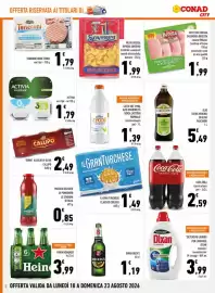 Volantino Conad City Pagina 2: Birra Beck's €1,19, Coca Cola classica/zero €2,59