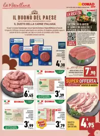 Volantino Conad City Pagina 5: Mini spiedini di suino €3,79, Arrostitini di pollo €3,39
