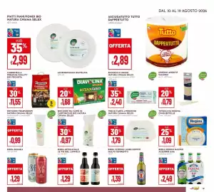 Volantino Pan Pagina 19: Bicchieri trasparenti Natura Chiama Selex €0,99, Teglie carta 4 porzioni Natura Chiama Selex €1,79