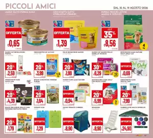 Volantino Pan Pagina 27: Giuntini Pro Cane Adult con pesce e riso €5,99, Whiskas umido cat manzo pollo agnello €6,29