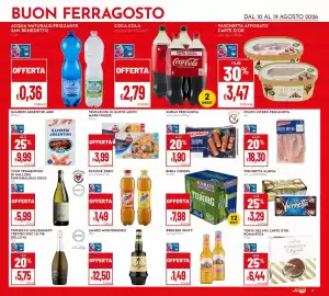 Volantino Pan Pagina 5: Birra Tuborg €7,98, Coca-Cola original/zero €2,79