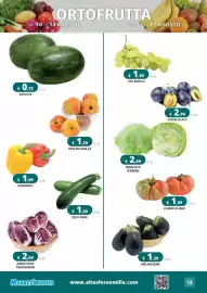 Volantino Altasfera Pagina 12: Angurie €0,75, Melanzane €1,39