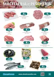 Volantino Altasfera Pagina 13: Polipetti piccoli decongelati €11,99, Campanello di vitello sottovuoto €8,99