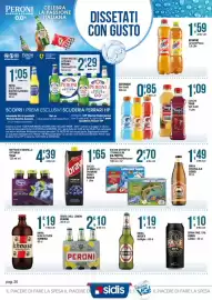 Volantino Sidis Pagina 20: Peroni birra chill lemon €2,10, I triangolini valfrutta €2,70