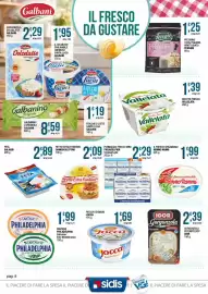 Volantino Sidis Pagina 8: Formaggio fresco mini Philadelphia Original/Light €2,29, Fiocchi cremosi Jocca €1,69