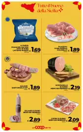Volantino Ipercoop Radenza Pagina 13: Mortadella di suino nero dei Nebrodi €2,19, Salame Sant'Angelo IGP Caputo €1,89