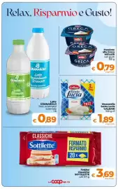 Volantino Ipercoop Radenza Pagina 2: Mozzarella Santa Lucia Galbani €1,89, Fettine Classiche Sottilette €3,69