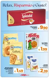 Volantino Ipercoop Radenza Pagina 4: Corn Flakes KELLOGG'S Classici €1,99, Cornetti Casalini €2,39