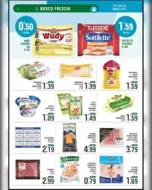 Volantino La Mimosa Supermercati Pagina 2: Grattugiato fresco Gran Biraghi €1,59, Burro Parmareggio €1,59