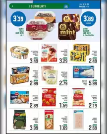 Volantino La Mimosa Supermercati Pagina 8: Viennetta €2,99, Gamberi sgusciati Selex €2,69