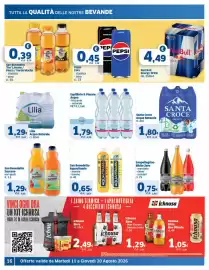Volantino Sigma Pagina 16: Santa Croce Acqua Naturale €1,80, San Benedetto The' Limone €0,39