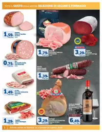 Volantino Sigma Pagina 2: Fini Mortadella Emilia Con Pistacchio €0,75, Il Colle Pancetta Schiacciata Baronella €1,49