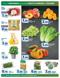 Volantino Sigma Pagina 6: Sigma Cuore di Iceberg €0,99, Uva Bianca Vittoria €2,49