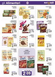 Volantino Eurocash Pagina 23: Kinder Colazione Più €2,09, Kellogg's Special K Cereali Cioccolato Fondente/ Frutti Rossi €2,75