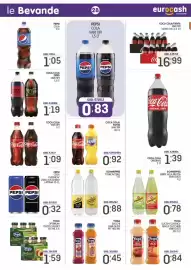 Volantino Eurocash Pagina 28: Coca Cola/ Fanta €0,92, Schweppes bibite alla frutta €0,78
