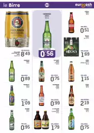 Volantino Eurocash Pagina 30: Beck's birra €1,69, Kwak birra €2,19