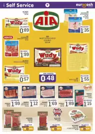 Volantino Eurocash Pagina 9: Negroni mortadella bologna igp €1,12, Aia Aequilibrium Prosciutto Crudo €1,99