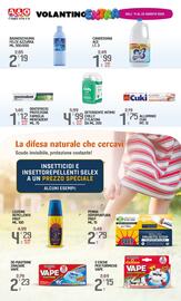 Volantino A&O Pagina 16: Piastrine Vape Fumakilla €2,23, Penna dopopuntura Prep €2,79