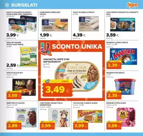 Volantino Tigre Pagina 7: Cucciolone classico Algida €3,99, Fishburger di merluzzo Frosta €1,99