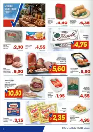 Volantino Vivo Supermercati Pagina 2: Mini Porchetta Dentesano €9,00, Wudy Pollo AIA €2,35